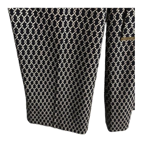 Tommy Hilfiger Rope-Print Belted crop sleevless navy & white Jumpsuit size 8 - Picture 9 of 12